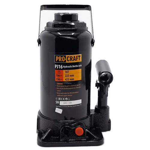 Домкрат гидравлический 16 т, 425 мм телескопический Procraft PJ16 цена в Украине