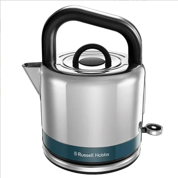 Электрочайник Russell Hobbs Distinctions Black 1.5л, Strix, металл, серебристо-синий