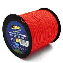 Леска для триммера 2.4 мм 450 м звезда бухта Kubis 01-08-0244 фото