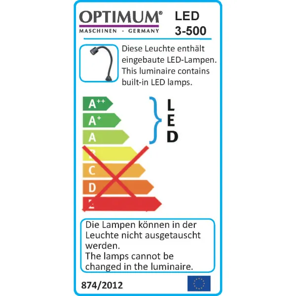 Светодиодный станочный светильник Optimum LED 3-500 купить в Украине