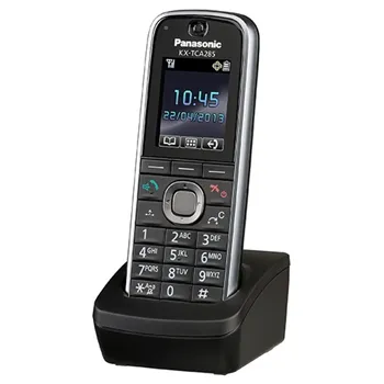 Трубка DECT системна Panasonic KX-TCA285RU 1x2.5 мм роз'єм для гарнітури, DECT, BT, 1.8" кольоровий дисплей