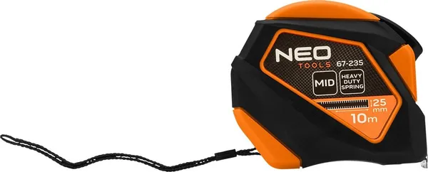 Рулетка Neo Tools, 10мx25мм, с фиксатором сматывания, магнит купить в Украине