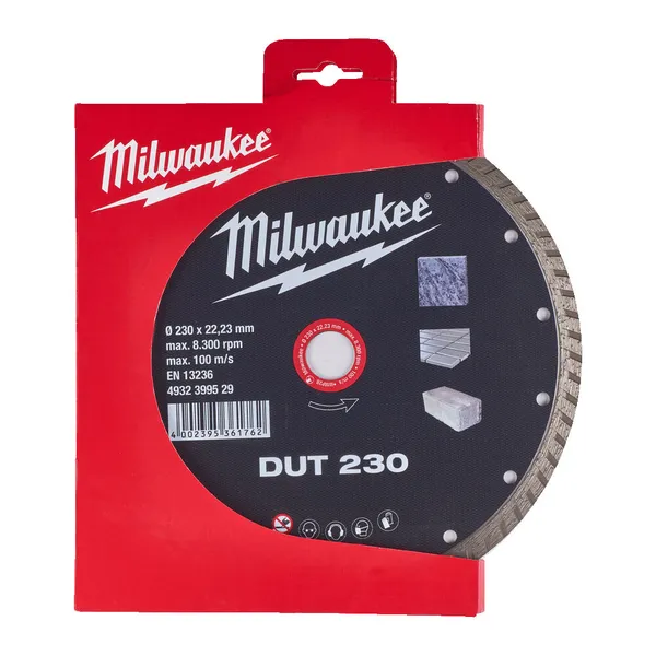 Диск алмазний MILWAUKEE DUT 230, 230мм