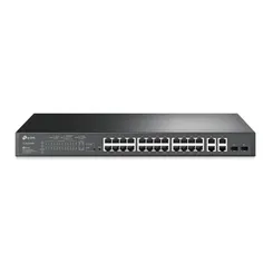 Коммутатор TP-LINK SL2428P 24xFE(24xPoE), 4xSFP, 250Вт, Неуправляемый фото