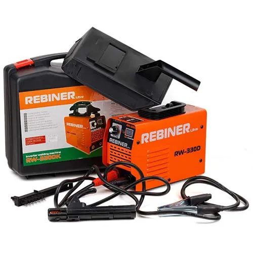 Купить Сварочный апарат инвертор в кейсе Rebiner RW-330DK