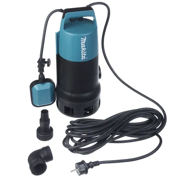 Насос дренажний Makita PF1010, 1100Вт, 14400л/г, вис. 10м, глиб. до 5м, 5.3кг купити в Україні