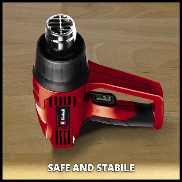 Фен строительный Einhell TH-HA 2000/1, 2000Вт, 350-550°C, 300/500л/мин, 0.49кг отзывы