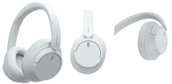 Наушники Over-ear Sony WH-CH720N BT 5.2, ANC, SBC, AAC, Wireless, Mic, Белый