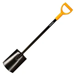 Лопата пряма Fiskars Solid, закруглене лезо, 117см, 1.89кг (заміна 1003456) фото