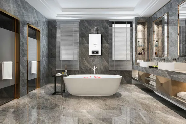 Газовая колонка Ardesto X2, 10 л/мин., 20 кВт, розжиг от батареек, дисплей, белый