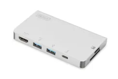 Хаб DIGITUS USB-C > HDMI/2xUSB-A/USB-C/SD/MicroSD фото