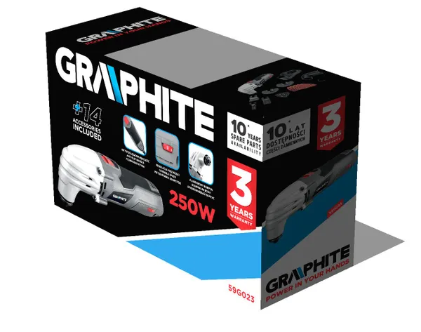 Многофункциональный инструмент реноватор GRAPHITE  250Вт 15000-21000об/мин 1.35кг кейс отзывы