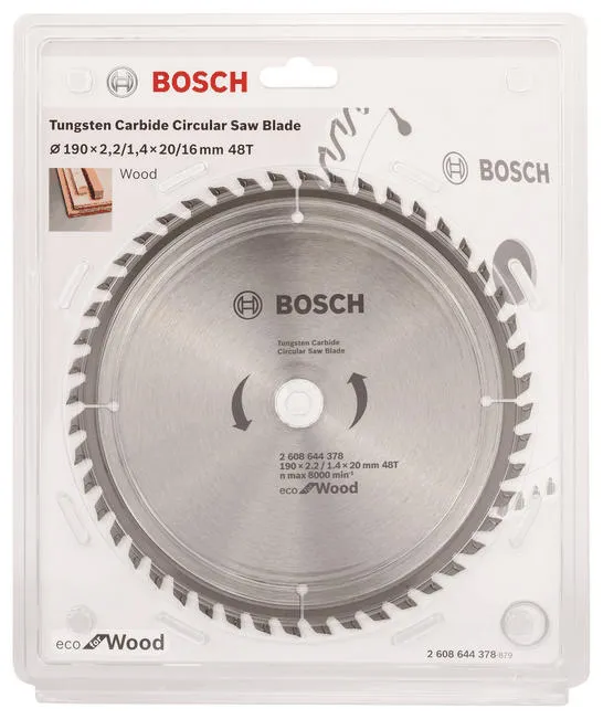 Пильный диск Bosch Eco for Wood 190x2.2x20-48T цена в Украине