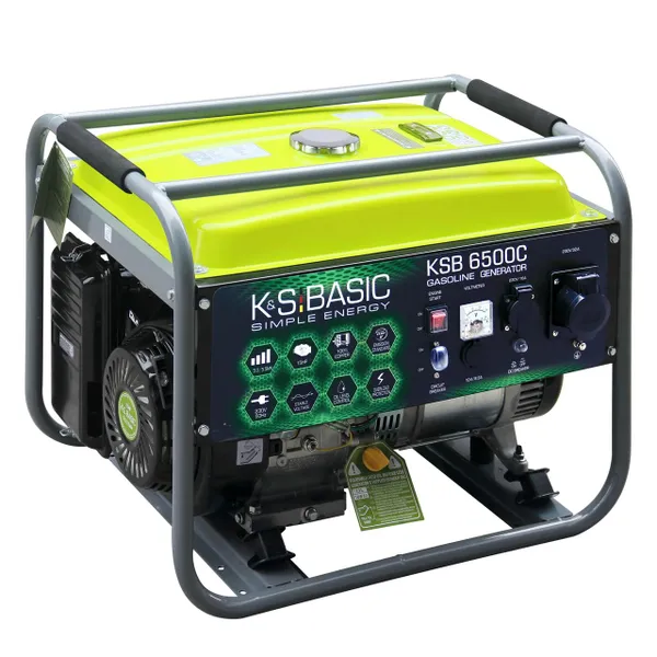 Генератор бензиновый Könner & Söhnen Basic KSB 6500C, 5 / 5.5 кВт фото №2