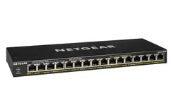 Коммутатор NETGEAR GS316PP 16xGE PoE, 183Вт, Неуправляемый фото