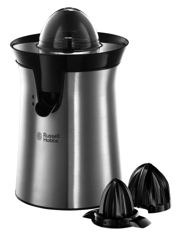 Соковыжималка Russell Hobbs Classics цитрус-пресс 60Вт, 2 насадки в комплекте, металл, черный