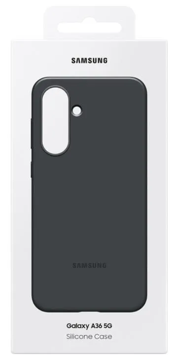 Чехол Samsung для Galaxy A36 (A366), Silicone Case, черный