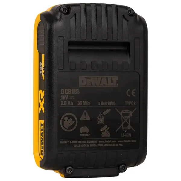 Аккумулятор DeWalt 18В Li-lon 2А·час 0.4кг заказать