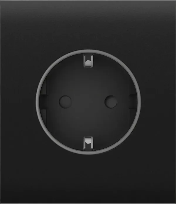 Центральная панель для встраиваемой розетки Ajax CenterCover for Outlet Basic, черный