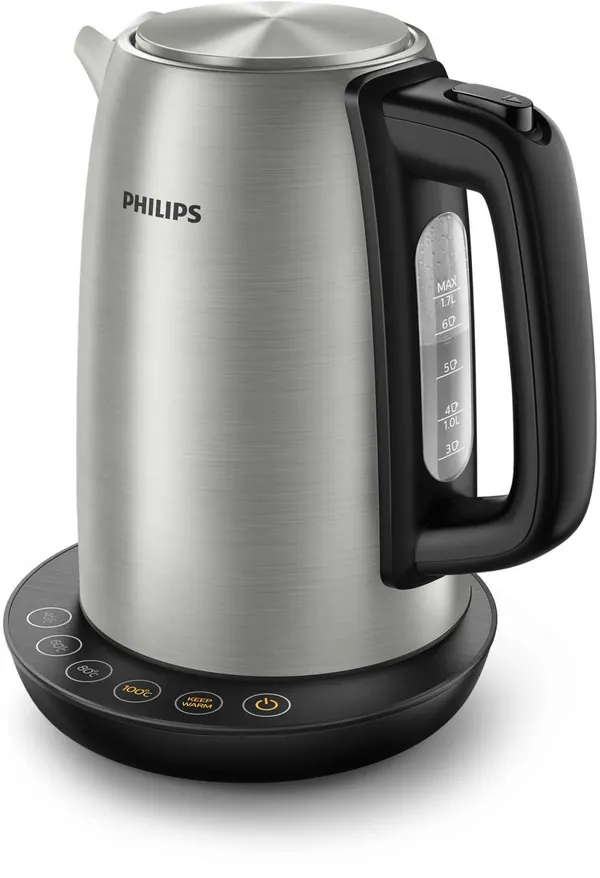 Электрочайник Philips Avance Collection 1.7л, 4 темп.режима, металл