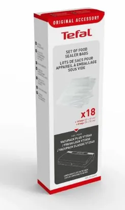 Набор с 18 пакетов для вакуумирования Tefal XA254010 фото