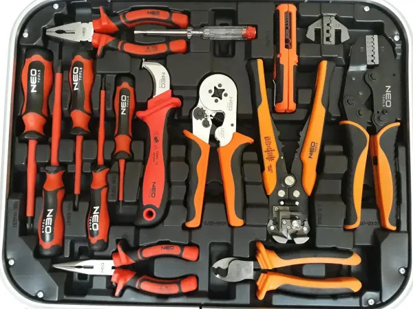 Набір інструментів для електрика Neo Tools, 1000 В, 1/2", 1/4", CrV, 108 шт. фото №2