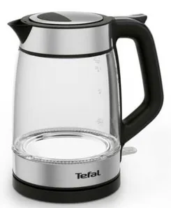 Электрочайник Tefal Glass Kettle 1.7л, стекло, с подсветкой, серебристо-белый фото