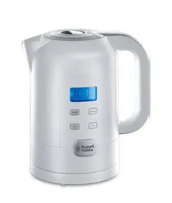 Электрочайник Russell Hobbs Precision Control 1.7л, LED дисплей, пластик, регулировка температуры нагрева, белый фото