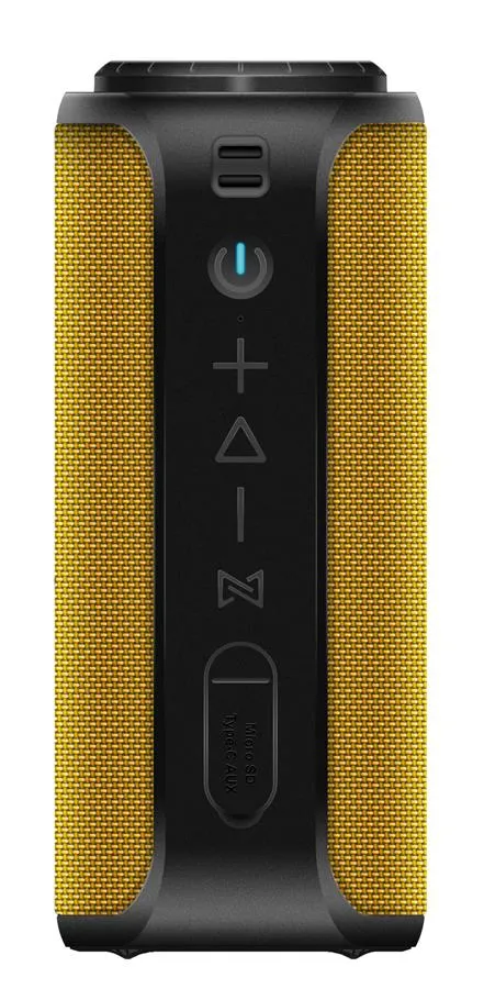 Акустична система 2E SoundXTube TWS, MP3, Wireless, Waterproof Yellow