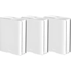 Система WiFi-Mesh ASUS ZenWiFi BQ16 BE25000, 2xGE LAN, 1xGE WAN/LAN, 1x10GE LAN, 1x10GE WAN/LAN 1xUSB 3.0, 3мод, білий фото