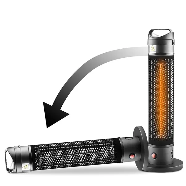 Обігрівач інфрачервоний Neo Tools, підлоговий, 1000Вт, 3м кв, 20х20х62см, IP44 відгуки