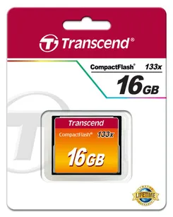 Карта пам'яті Transcend CF  16GB 133X фото