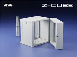 Шкаф ZPAS 19", 15U, Z-CUBE, со сменными боковыми стенками, 600х600 мм, максимально 100кг, серый фото