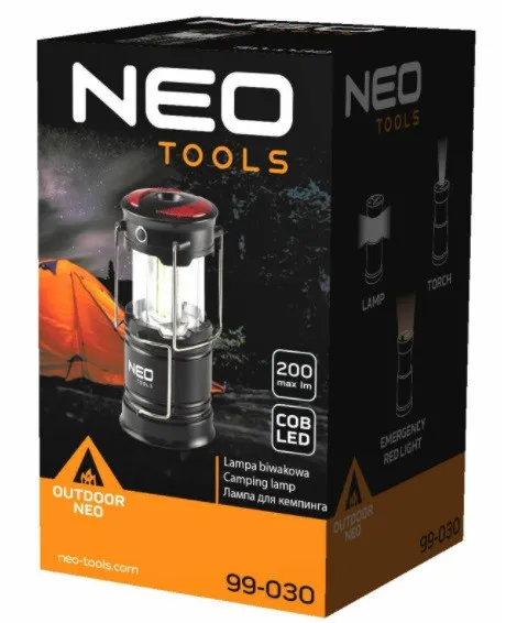 Ліхтар Neo Tools, кемпінговий, 3 в 1, 3 Вт, COB LED фото №3