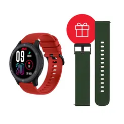 Смарт-часы 2E Motion GT2 47мм, 1.32", 360x360, BT 5.2, Черно-красный + ремешок зеленый фото