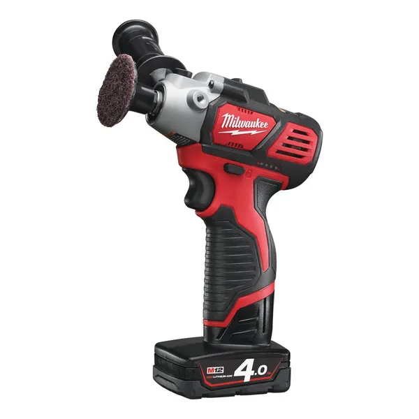 Машина полірувальна акумуляторна MILWAUKEE, M12 BPS-421X (+ полірув., шліфувал. платф., підошва з вовни, полірув. губка (2шт.), в наличии