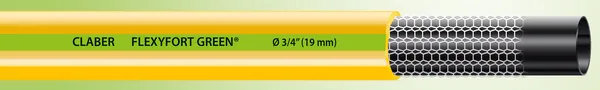 Шланг поливальний 5/8" 30м Flexyfort Green, жовтий з зел. полосою ціна в Україні