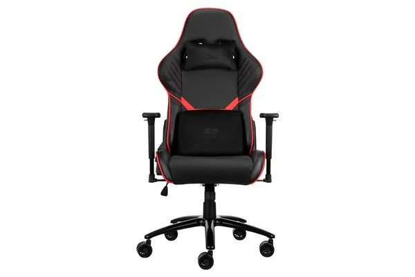 Крісло 2E GAMING HIBAGON II, ПУ шкіра, 3D-Armrests, чорно-червоний