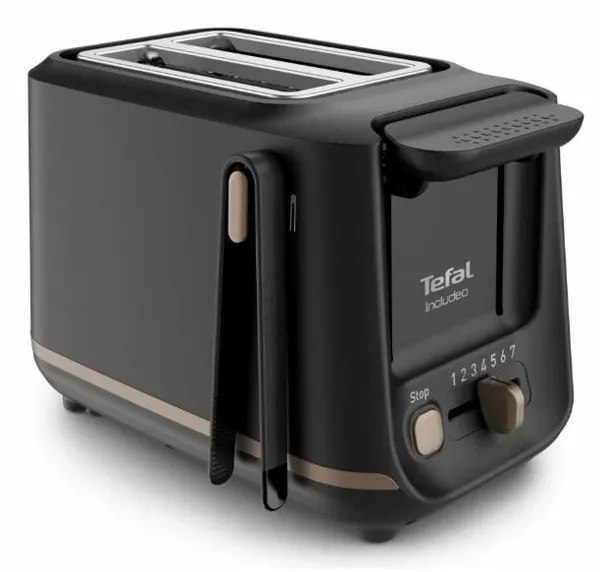 Тостер Tefal Includeo 850Вт, разморозка, пластик, черный