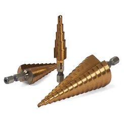 Набор сверл ступенчатых по металлу 3 шт (4-12, 4-20, 4-32 мм) MIOL 23-321 HSS 4241 фото