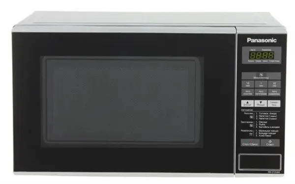 Микроволновая печь Panasonic, 20л, 800Вт, дисплей, откр.кнопкой, нерж