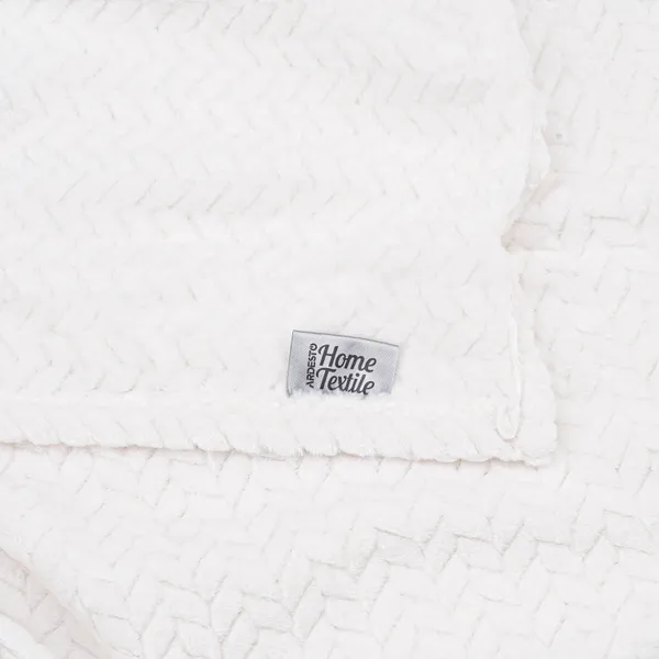 Плед ARDESTO Jacquard Braid 160х200см, 100% полиэстер, айвори купить в Украине