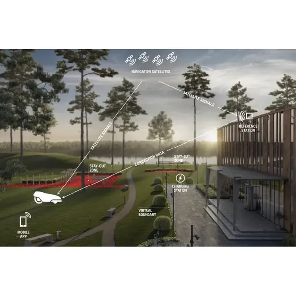 Газонокосилка-робот Husqvarna AM 310E NERA с системой Husqvarna EPOS™ купить в Украине