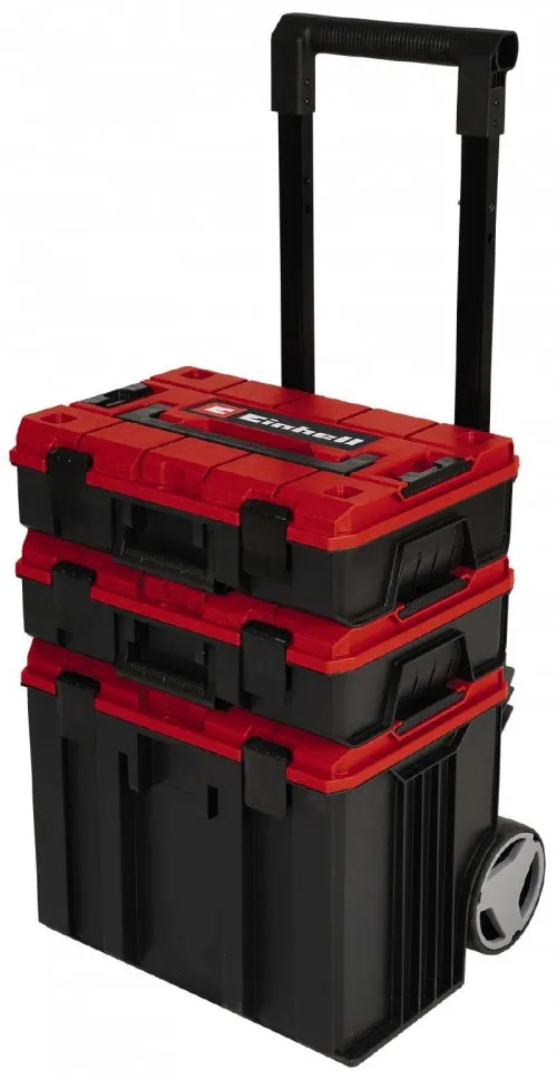 Купити Модульна система для інструменту Einhell E-Case Tower, на коліщатках, 3 ящики модуля, 64.5х48х42.5см