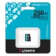 Карта памяти Kingston microSD  256GB C10 UHS-I U3 A2 V30 R200/W160MB/s