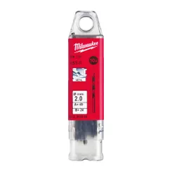 Свердло по металу HSS-R MILWAUKEE DIN338, діаметр 2,0х49х24мм, (10шт), пластикова коробка фото