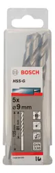 Свердло по металу Bosch HSS-G 9 мм., 5 шт.