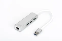 Хаб DIGITUS USB-A > 3xUSB-A/RJ45 фото