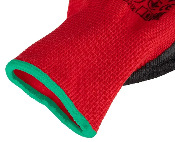 Перчатки рабочие Neo Tools комплект 12шт, полиэстер с латексным покрытием, р.8, красно-черный купить в Украине