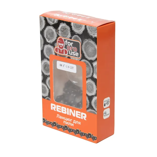Купить Цепь для мини пилы на 20 см шину, 46 звеньев, 1/4" шаг Rebiner